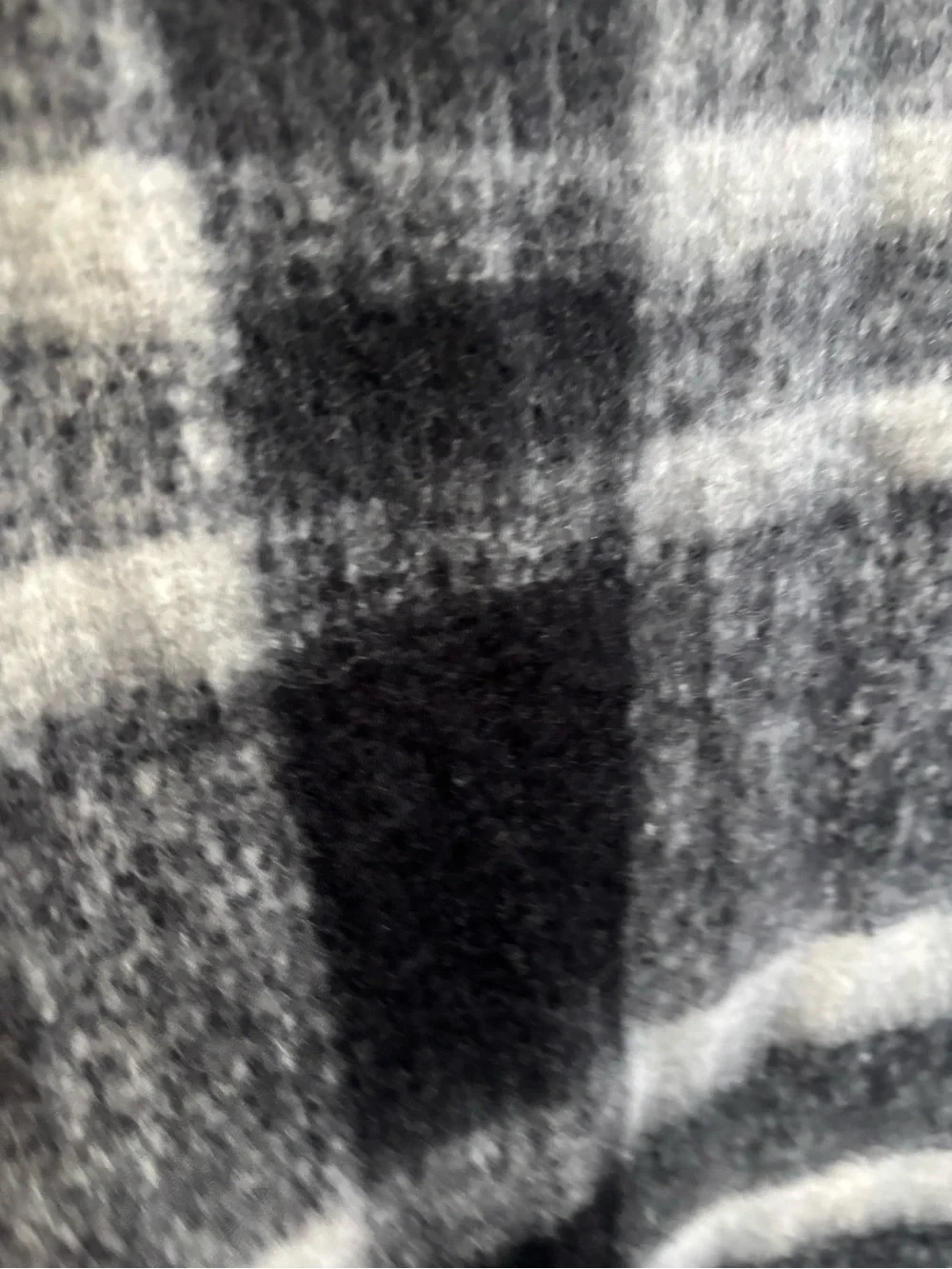 Madden NYC Black & White Fringe Scarf